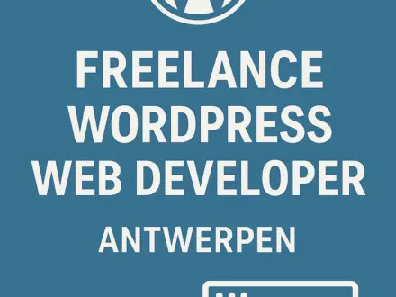 Freelance WordPress Web Developer in Antwerpen